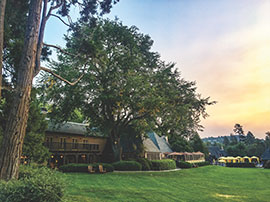 Lake Arrowhead Lodge at Sunset